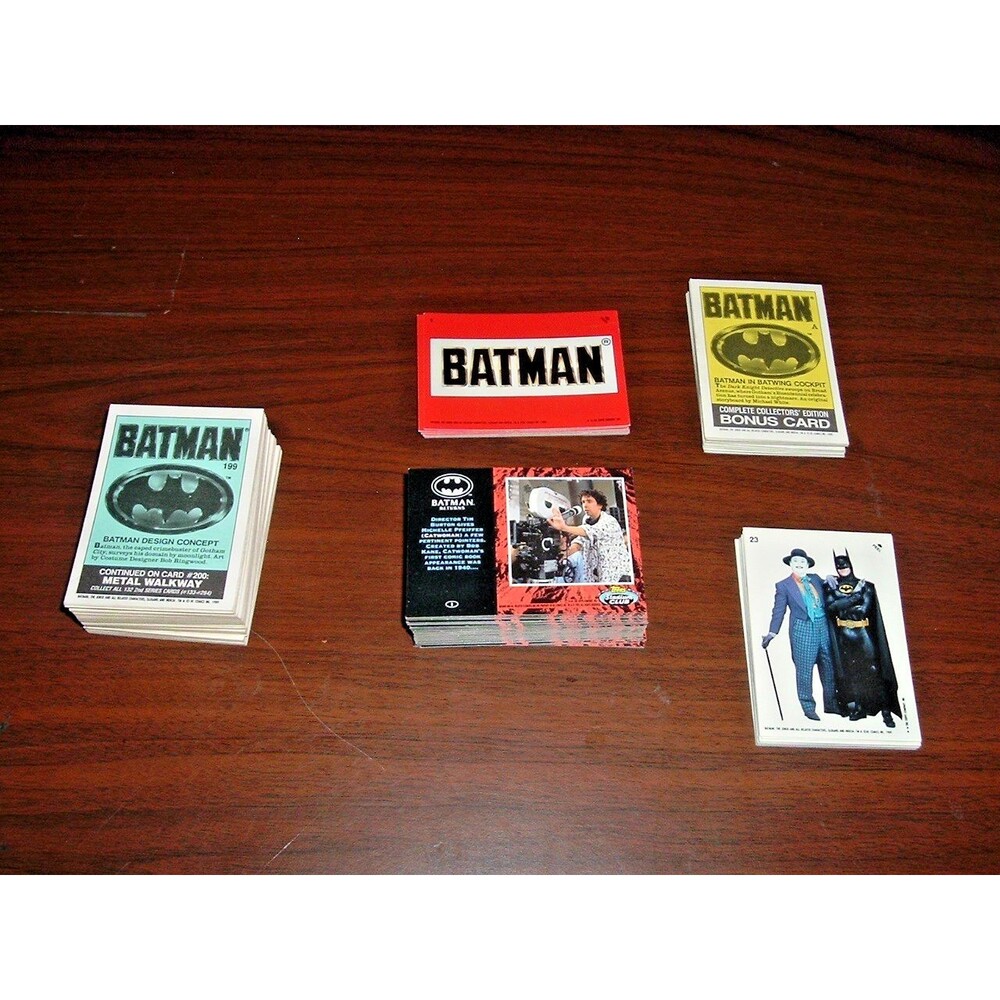 Batman Trading Card Lot Stadium Club 1-72, Series 2 199-264 Bonus A-V, Stickers
